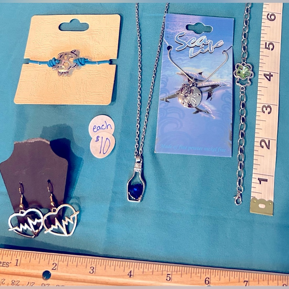 Fun vacation jewelry - necklace, bracelet, or earrings